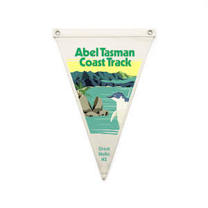 Screen printing: Abel Tasman Coast Track Great Walk Flag