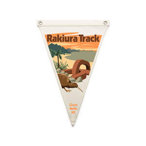 Screen printing: Rakiura Track Great Walk Flag