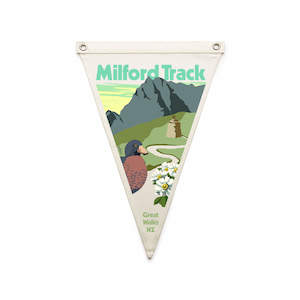 Screen printing: Milford Track Great Walk Flag