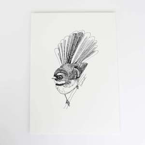 Fantail/Pīwakawaka Art Print