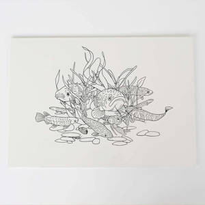 Screen printing: Freshwater Art Print