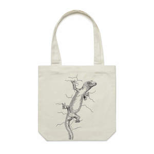 Screen printing: Gecko Tote Bag