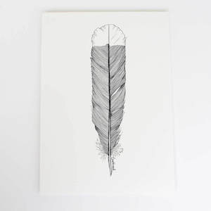 Huia Feather Art Print