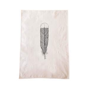 Screen printing: Huia Feather Tea Towel