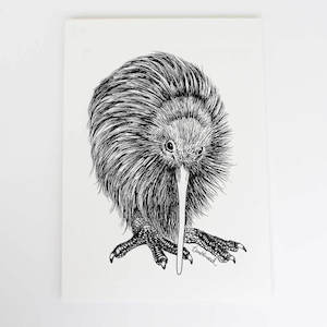 Screen printing: Kiwi Art Print