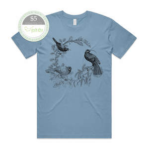 Kōkako huia saddleback/tīeke t-shirt