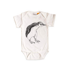 Kororā/Little Penguin Organic Cotton Baby Onesie