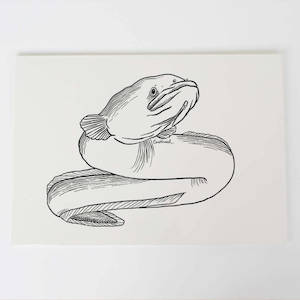 Longfin Eel/Tuna Art Print