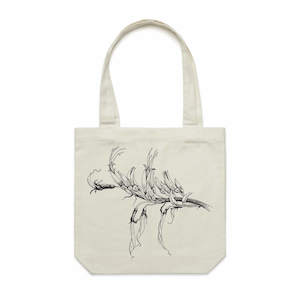 Screen printing: Mountain Flax Tote Bag