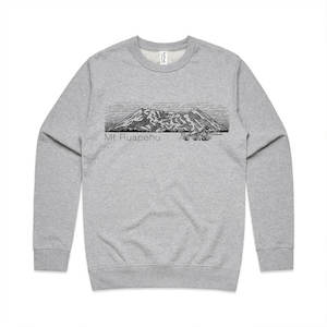 Screen printing: Mt Ruapehu Sweatshirt