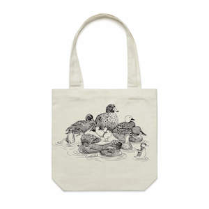 Screen printing: NZ Ducks Tote Bag