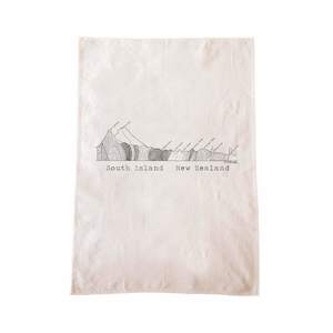 South Island Cross Section Tea Towel