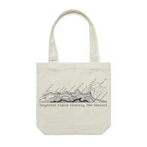 Screen printing: Tongariro Crossing Tote Bag