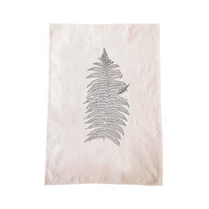 Silver fern/ponga Tea Towel