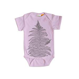 Silver fern/ponga Organic Cotton Baby Onesie