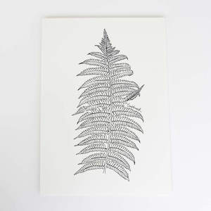 Silver fern/ponga Art Print