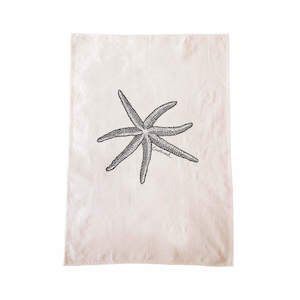 Screen printing: Starfish Tea Towel