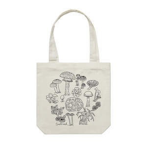 Screen printing: Fungi Tote Bag