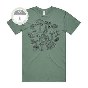 Screen printing: Fungi T-shirt