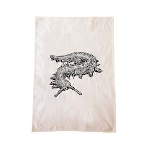 Screen printing: Peripatus Tea Towel