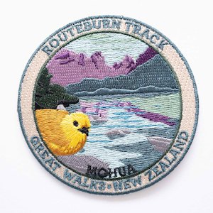 Screen printing: Routeburn Great Walk Patch