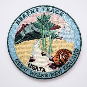 Screen printing: Heaphy Track Great Walk Patch