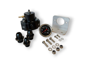 Billet Aluminum Bypass Fuel Pressure Regulator with AN6*1 AN8*2 Fittings