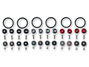 Motor vehicle parts: Quick Release Fasteners for front bumpers trunk / hatch lids & rear bumpers - multiple colors available