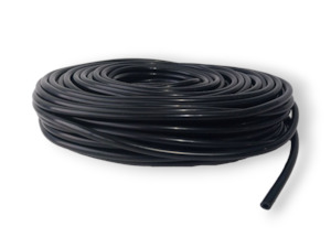 4mm Silicone vacuum line in Black - sold by the meter