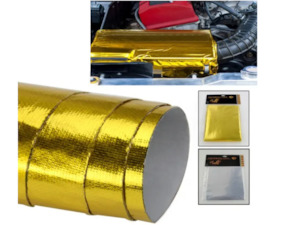 Motor vehicle parts: Adhesive Heat Wrap Sheet 1m x 1.2m - Gold