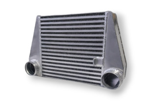 Motor vehicle parts: Universal intercooler 320x300x80mm 70mm Outlets same direction