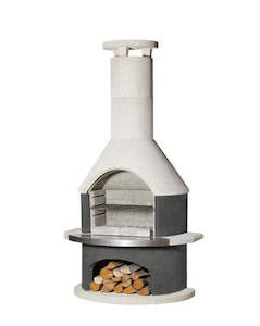 Buschbeck Rondo Grey BBQ Fireplace - HBBRG