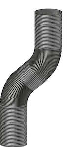 Wood Fire Flexi Flue Pipe Stainless Steel 1.5m