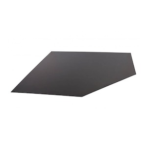 Kent Small Steel Floor Protector for Wood Fires - Corner