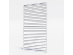 Louvre Roof System Wall Shutters 1.23m White