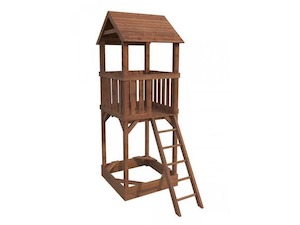 Jesper Wooden Kids Tower with Roof