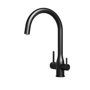 Puretec TRIPLA Elite 3in1 Gooseneck  Mixer Tap - Stainless Steel