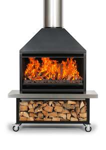 Metro Outdoor 1200 Fire & Trolley Base with Flue System