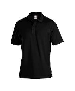 Merino Men's Black Polo. Made in New Zealand.