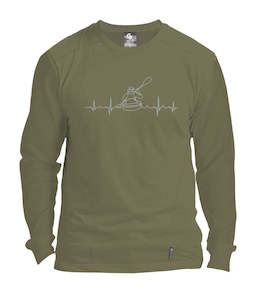 Merino Men's Long Sleeved Kayaker Pulse Tee. Made in New Zealand.