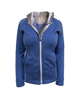 Ladies Merino/Tencel Full Zip Jacket with Hood. Made in New Zealand.