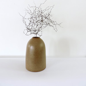 Nadine McConnell Ceramics. Fawn Bottle Vase