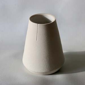 Shaw Road Ceramics. ‘Perfectly Imperfect’ V3 Vase - Textured White / White