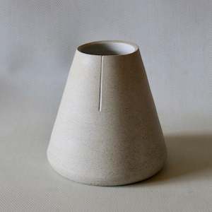 Shaw Road Ceramics. ‘Perfectly Imperfect’ V2 Vase - Pebble Grey / White