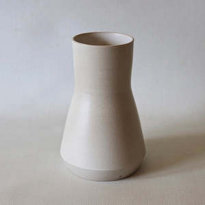 Shaw Road Ceramics. ‘Proud’ Vase - Soft White / Grey