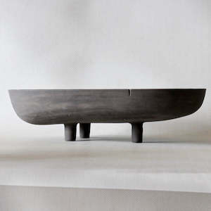 Shaw Road Ceramics. 'Finding The Balance' Presentation Bowl - Velvet Black