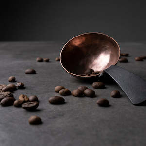 The Solo Blacksmith. Copper Coffee Scoop