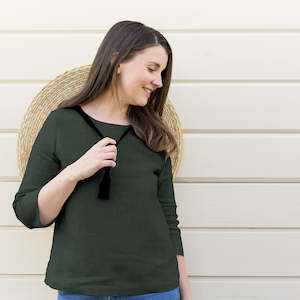 Juliet Blouse - Forest Green