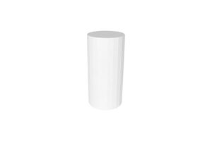 FLAT EDGE WHITE ROUND PLINTH LARGE - Event Hire - Twelve Tables