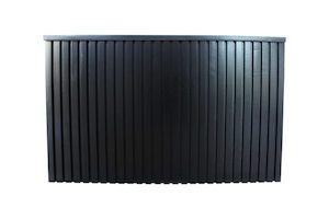 BLACK GROOVED BAR - Event Hire - Twelve Tables